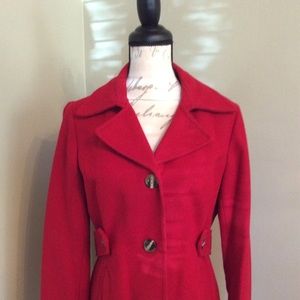 Gap red Pea Coat sz M $34